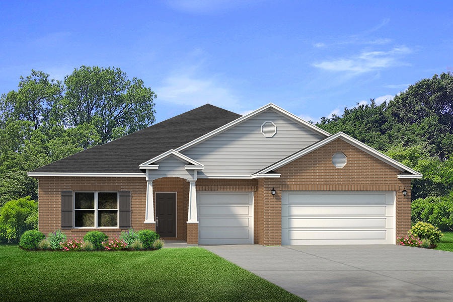 3 Car front entry