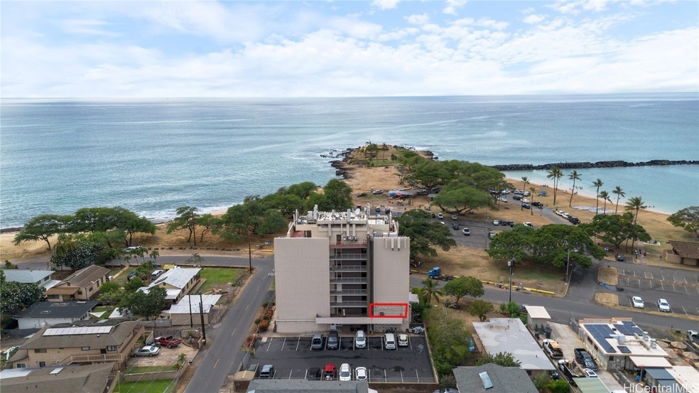 2nd floor Condo with parking located on Pokai Bay.
