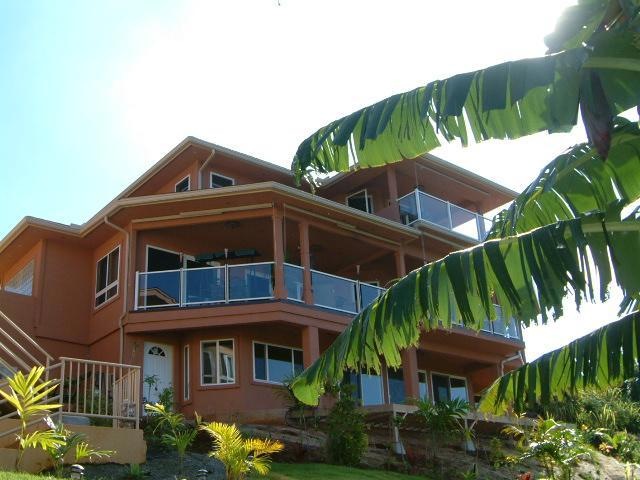All 3 floors of home can be seen from this view.