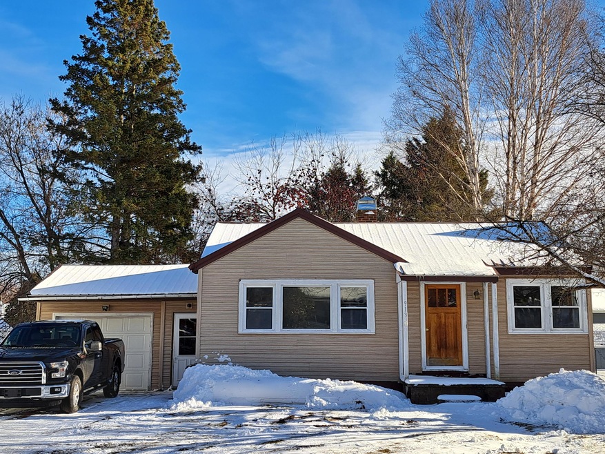 Metal roof, attached garage