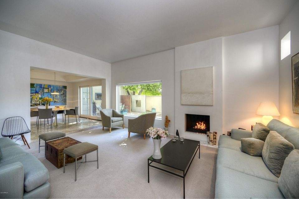 Living Room with Fireplace