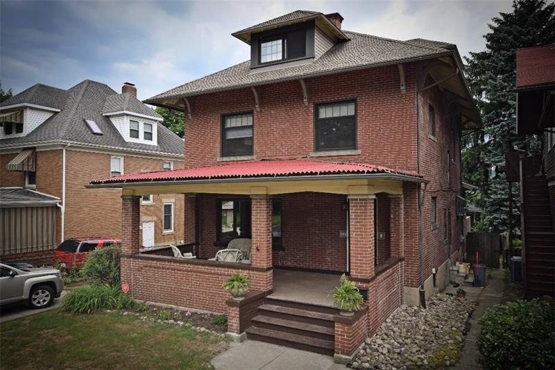 Front of house. Stately, Large all brick 3 story A