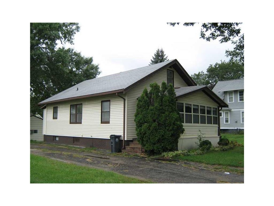 Front Exterior. 1203 sq ft 1 1/2 story home.