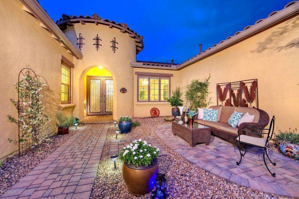 Front wih Gated Courtyard