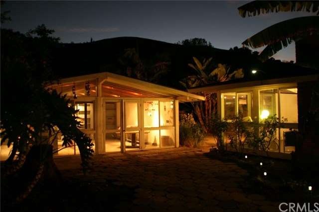 Great hillside view from side patio.