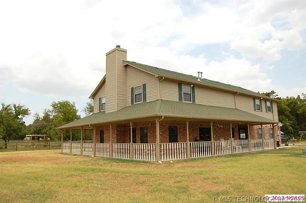 Beautiful Wrap around Porch on this Country Estate