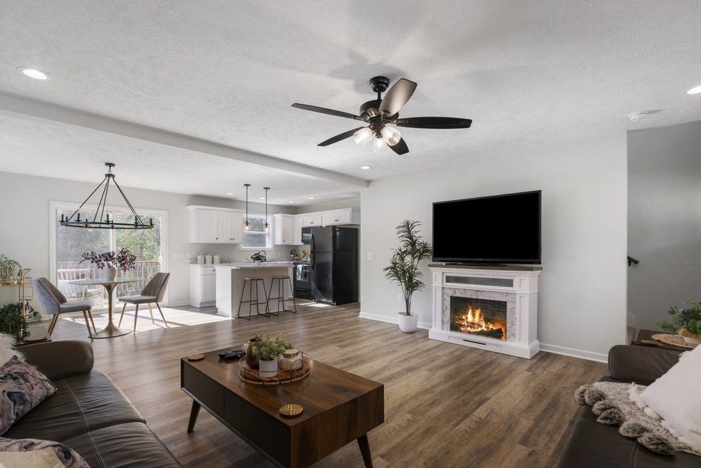 This open floor plan is great for hosting your friends and family.