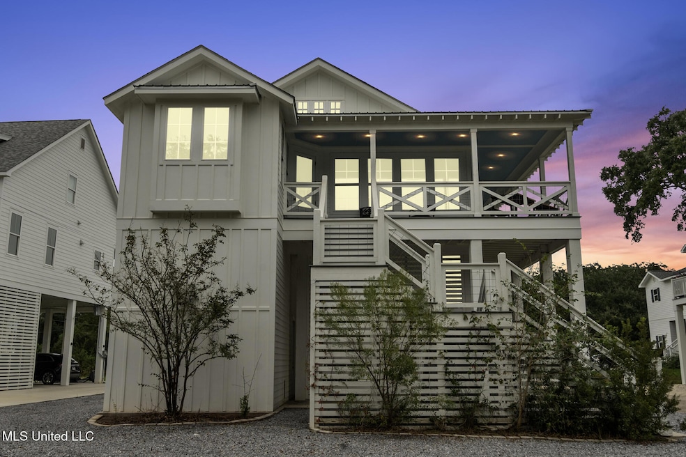 Twilight Front Elevation
