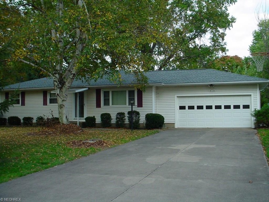 Lovely ranch with 3 bedrooms 1 1/2 baths. 2-car ga
