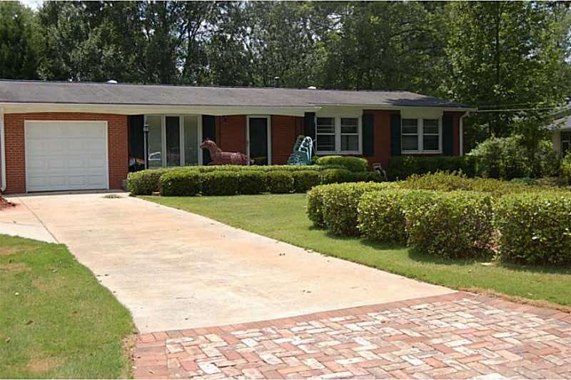 Exterior Front. Home sits well back from road on t