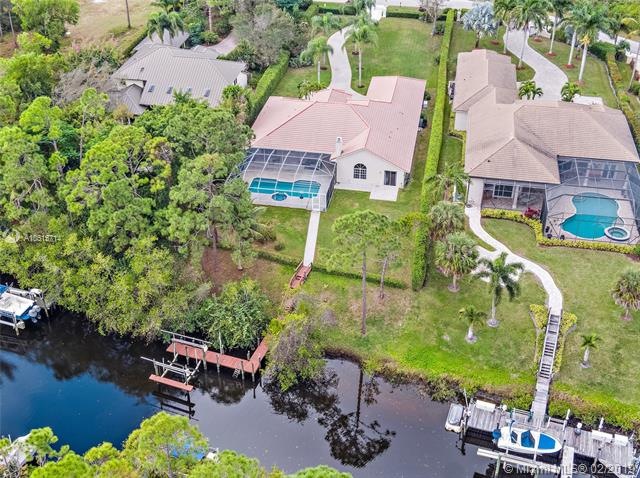 Welcome Home! Aerial view of home, backyard, pool,