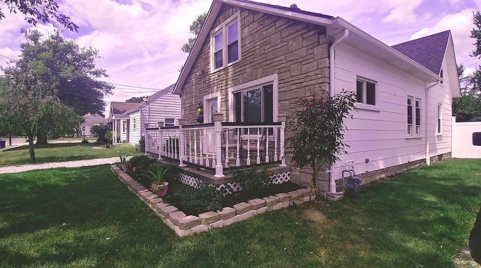 Lenore listing front and east side of ho