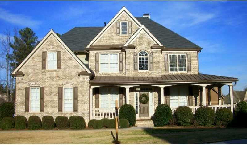 Exterior Front. Brick front home with wrap around 