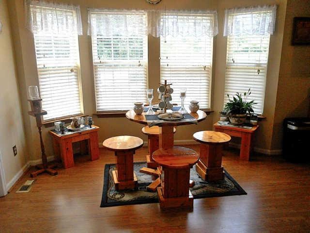 Bay window.
