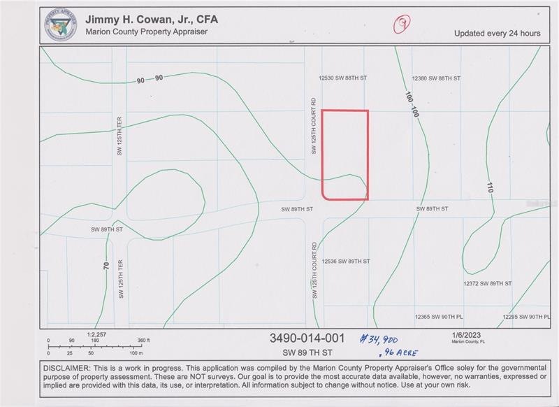 map with house addresses to help you find the lot in Dunnellon. 