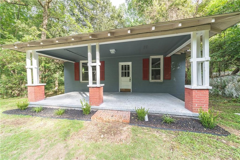 View of front of home featuring covered porch