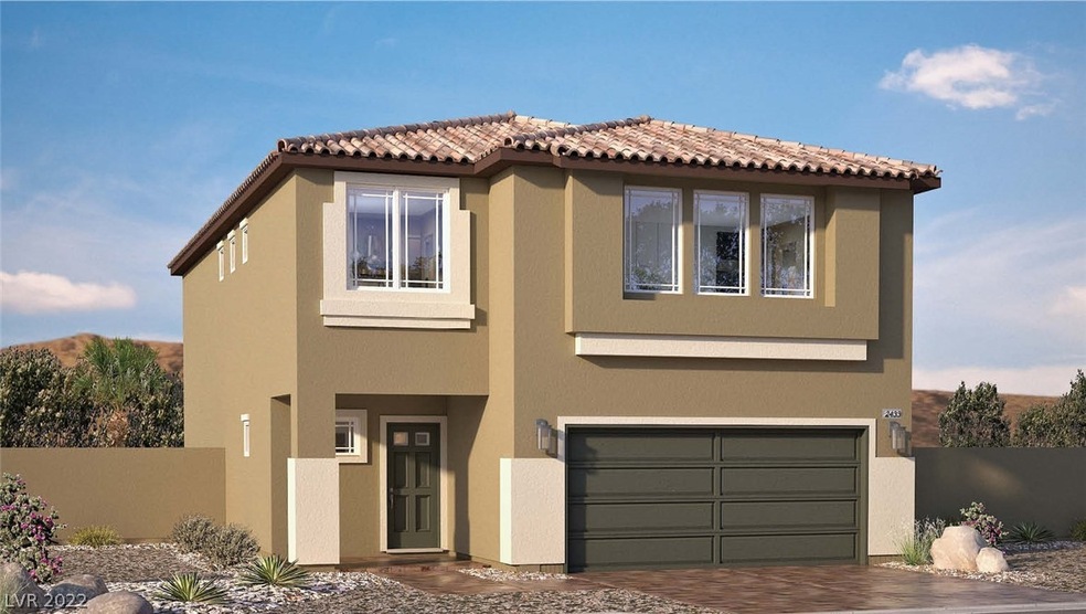 2433 B Elevation. Rendering is representational on