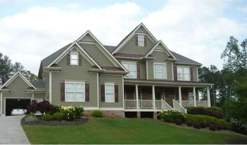 Exterior Front. Located on Golf Course with 3 car 