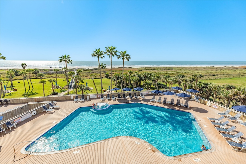 Step into this relaxing pool.  View of pool from c