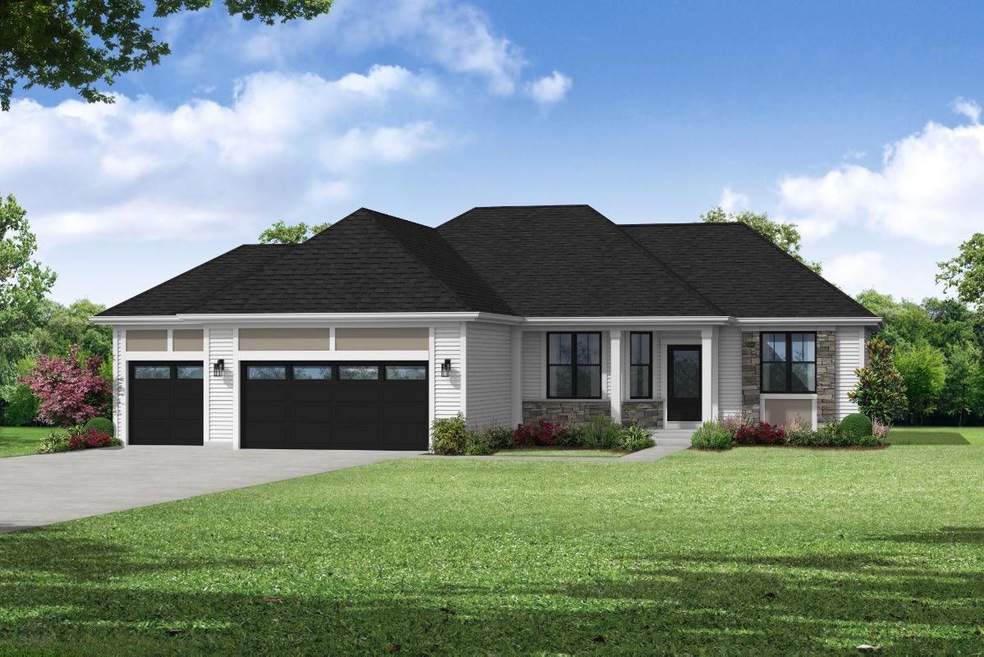 Sophia 1657 Modern Prairie 3-Car Garage