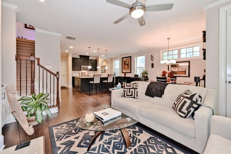 Awesome open concept and hardwoods throughout the 