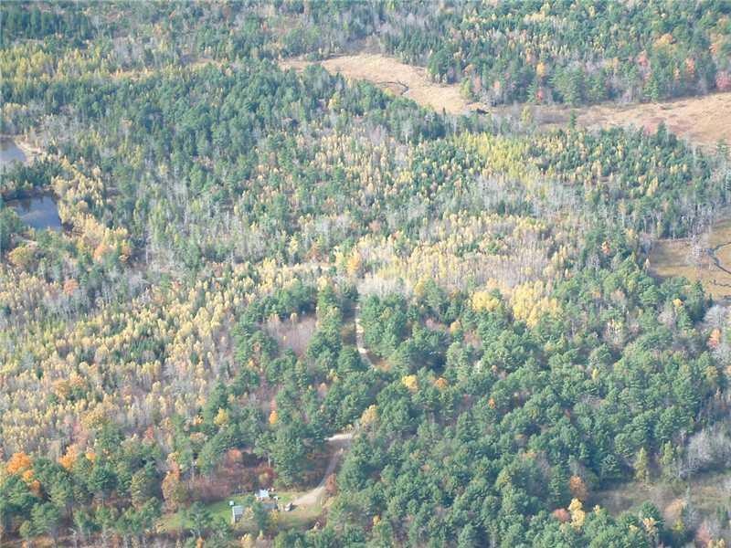 Aerial View. 18 acre parcel is on...