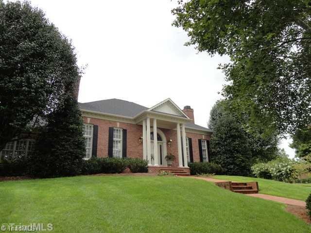 Exterior Front. Davidson County!! Surrounded with trees and privacy,  this 2 story brick home is freshly painted exterior and has new roof and gutters