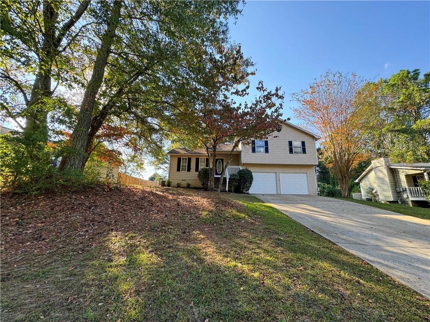 Tri-level home with a garage