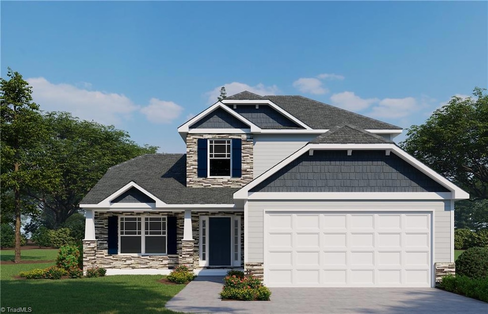 Rendering of home under construction.