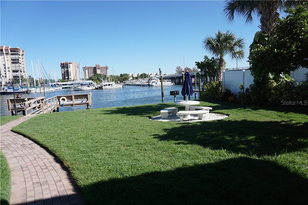 Patio Area overlooking the Waterway and Marina