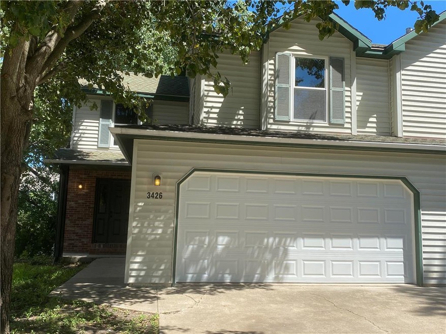 New garage door and windows