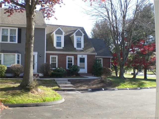 Exterior Cape style townhouse, end model