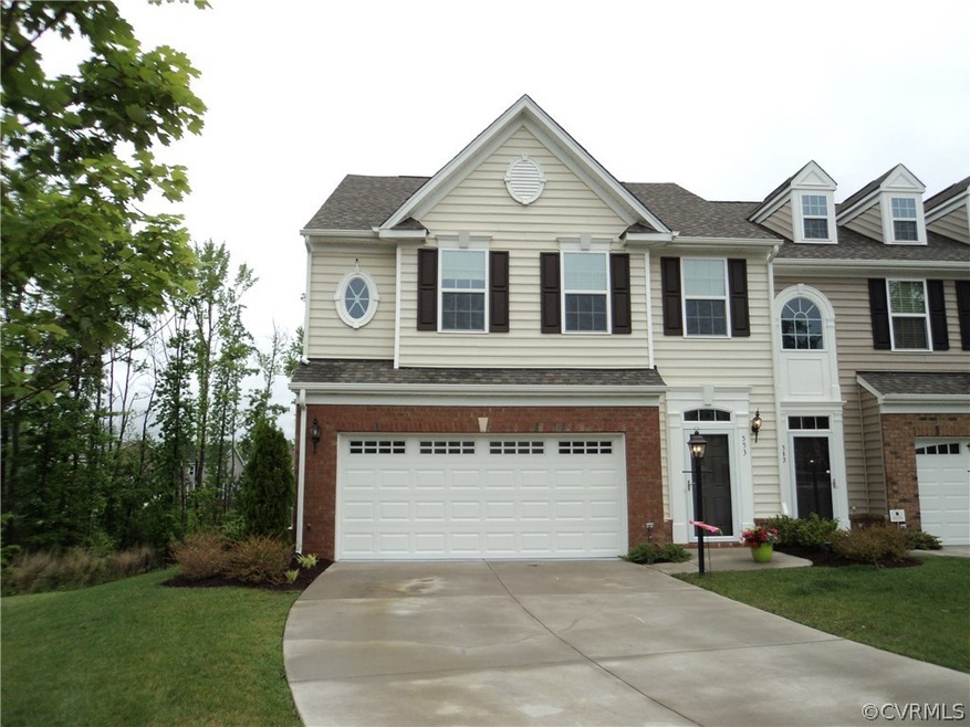 End unit townhome just 2 years old with 2 car gara