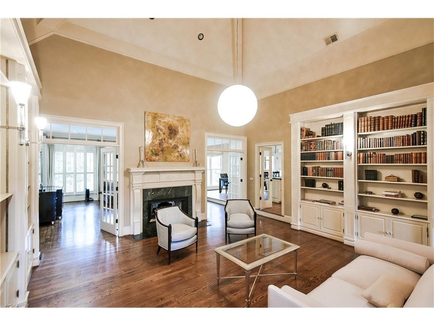 The living room is beautifully proportioned, warm 
