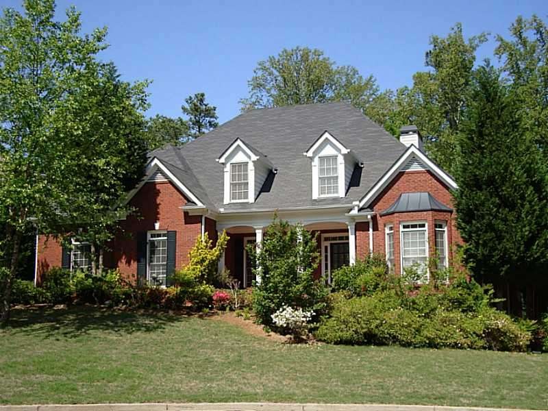 Exterior Front. Executive 4 sided brick, 7 bedroom