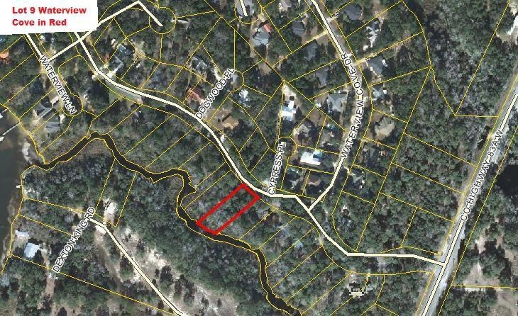 Aerial View of Lot 9 Waterview Cove