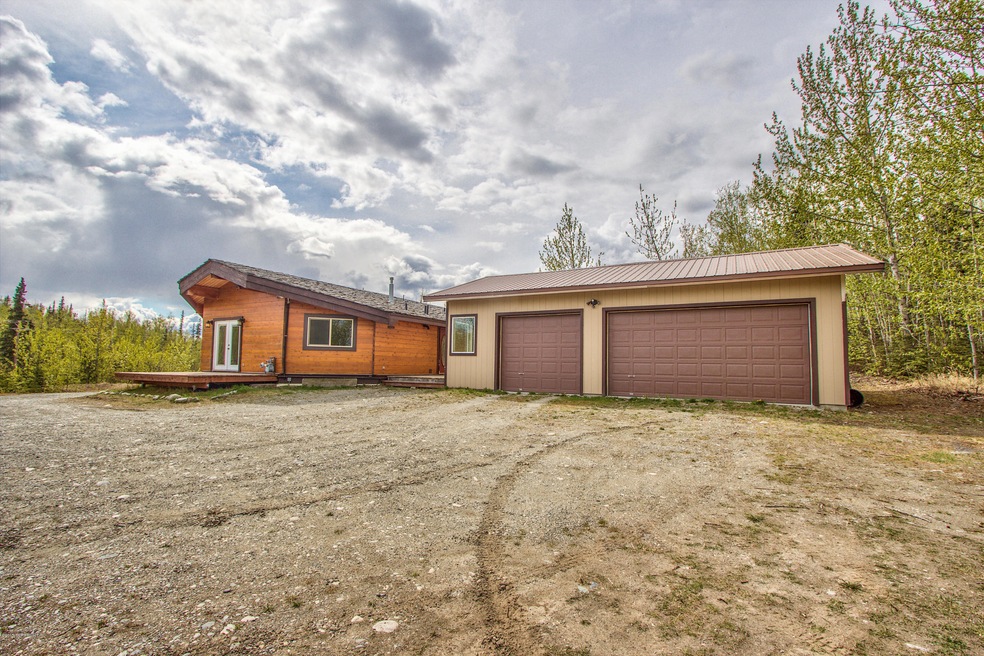 Front of home and garage