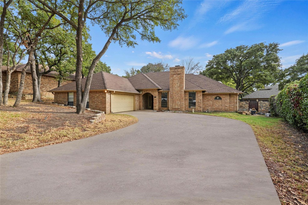 Ranch-style home with a garage