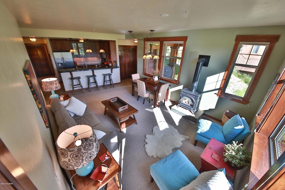 Living room towards kitchen