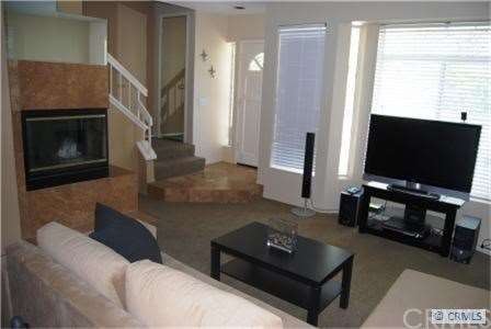 Spacious living room with the warmth of a beautifu