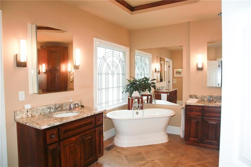 Completely renovated master bath