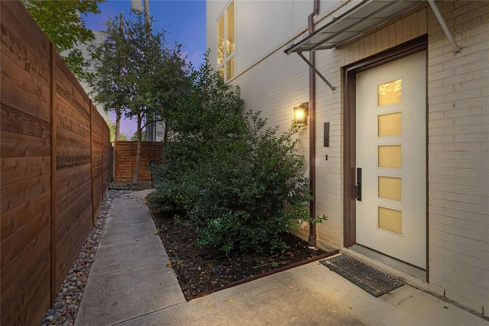 View of exterior entry at dusk
