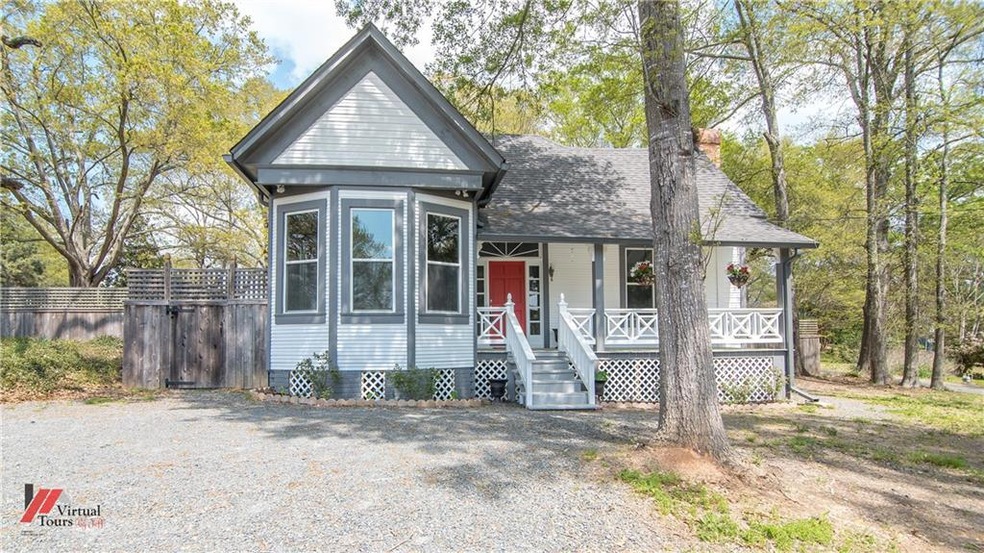 Front view with great porch.
