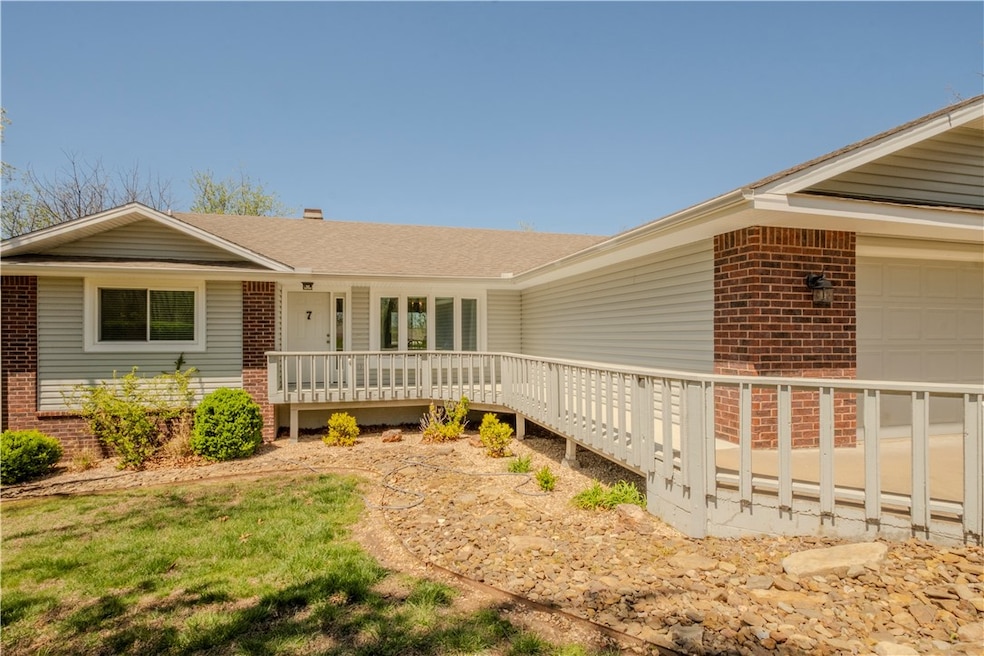 Gorgeous deck makes a great entry statement