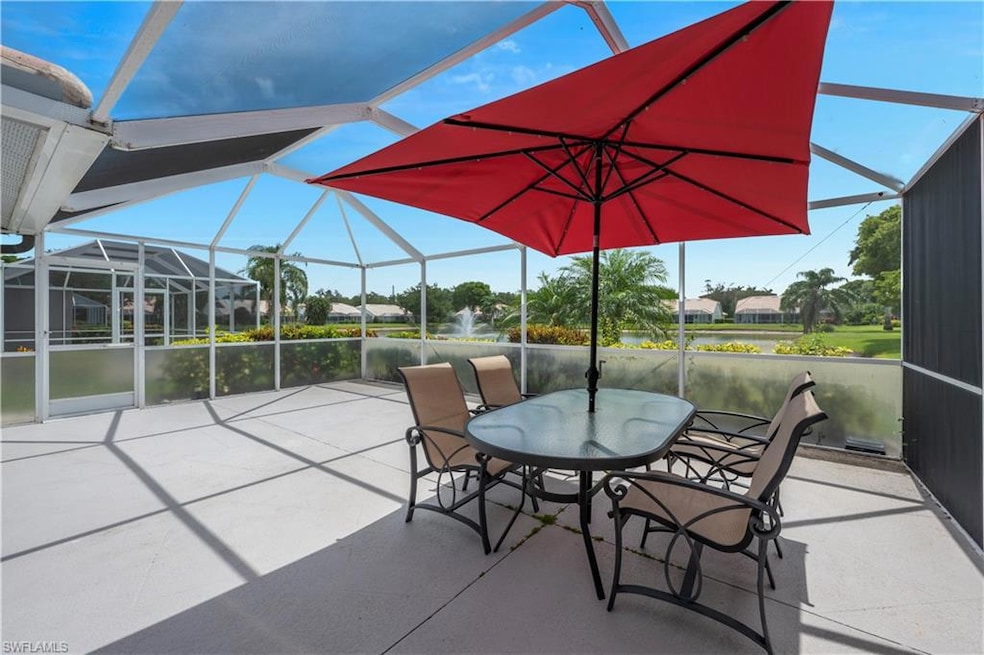 Extended patio / terrace with screened enclosure