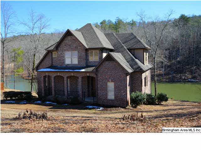 This front elevation is gorgeous and the lake make