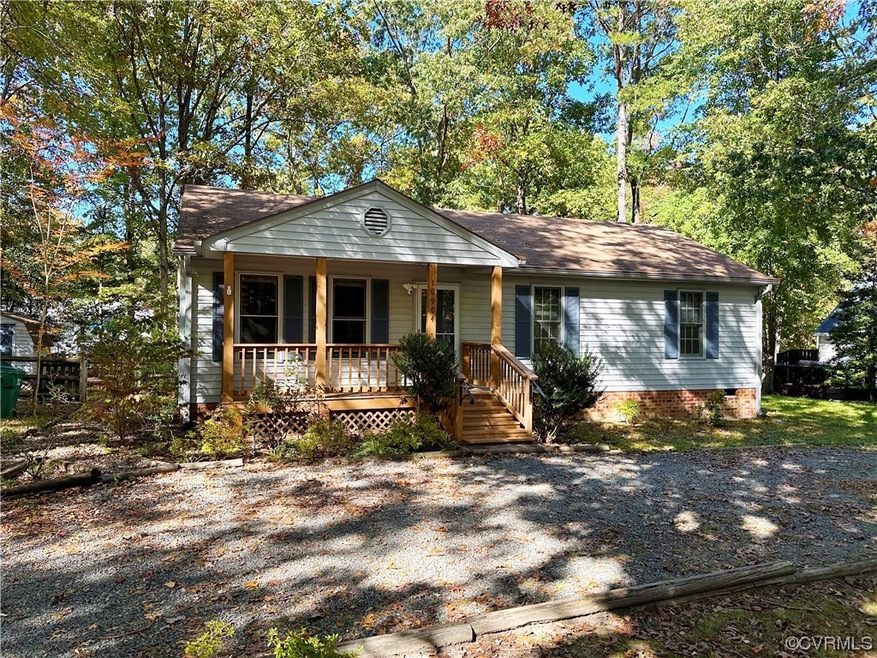 View of front of home with covered porch