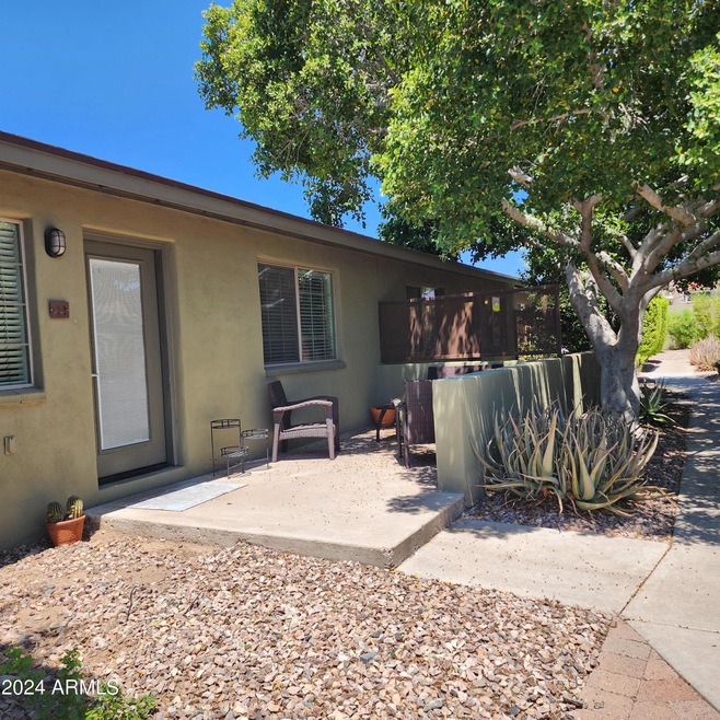 Private Front Entry and Patio