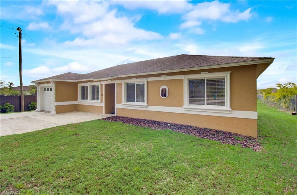 Front of home sits fat off road.