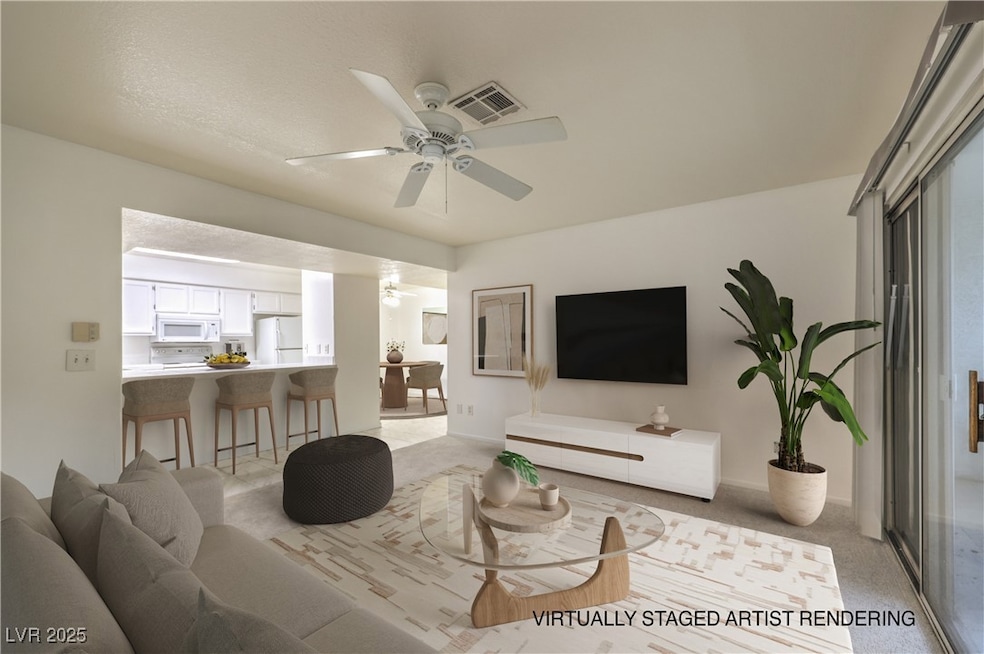 Virtually Staged Living Area